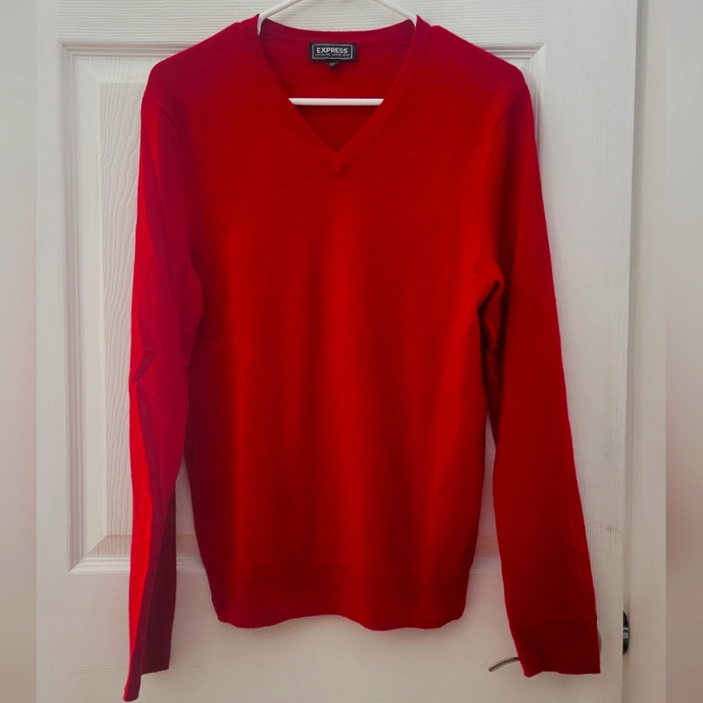 Express Men's Red Sweater